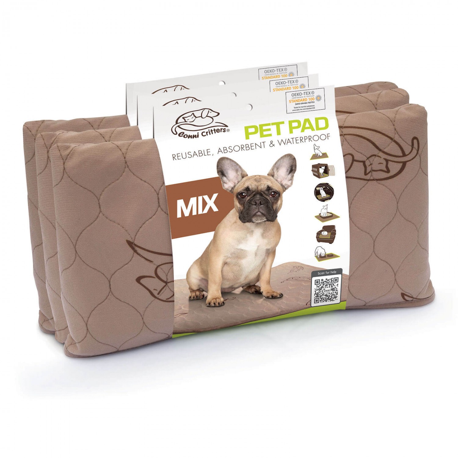 Puppy Pee Pads Conni Critters Reusable Pet Pad Mixed